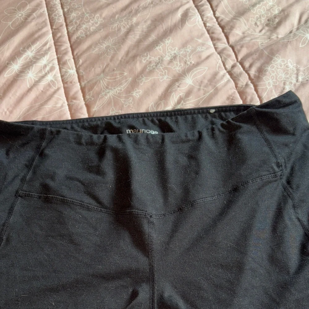 Maurices Women's Black Bike Shorts Plus Size 1X Lot of 6 pair - Picture 4 of 8